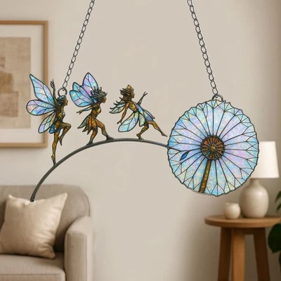 Fairy Suncatcher, акриловое украшение для окна Suncatcher, радужный свет - Изображение 1 из 4
