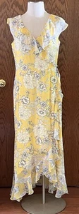 London Times Maxi Sundress Size 14 Yellow - Picture 1 of 7