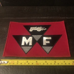 Vintage uniform patch MF MASSEY FERGUSTON tractor pictured large size n-mint - Picture 1 of 1