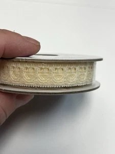 Very Vanilla Lace Trim Seam Binding Stampin Up Ribbon 5 Yards 1/2” Sealed #6206 - Picture 1 of 3