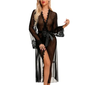 Sexy Lace Lingerie Robe - Picture 1 of 22