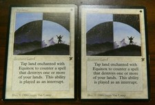 MTG English Legends Equinox x2 White Common (1994)  UnPlayed -Excellent