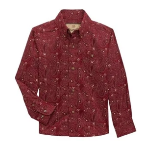 Wrangler Relaxed Fit Stampa Paisley Rosso - Camicia Uomo - Foto 1 di 1