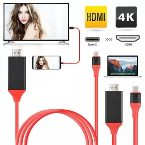 USB-C Type C to HDMI Mirror Cable Adapter For Samsung Galaxy S22+ S23/S24 Ultra - Zdjęcie 1 z 12