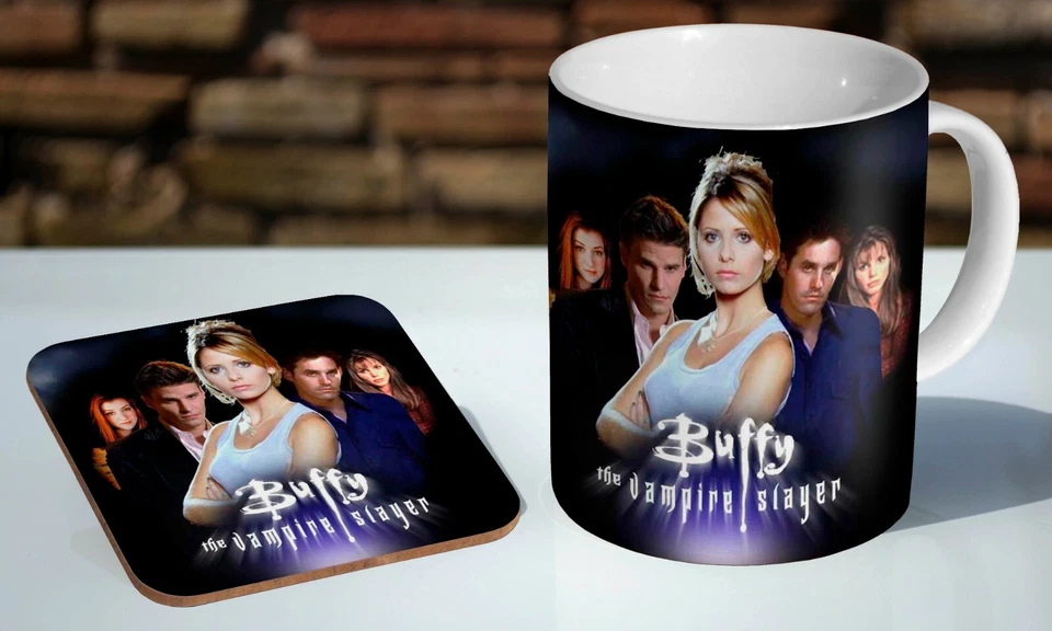 Buffy The Vampire Slayer Tea / Coffee Mug Coaster Gift Set