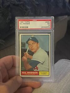 1961 Topps #460 Gil Hodges Los Angeles Dodgers PSA 5 Excellent Vintage Invest $$