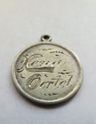 LOVE TOKEN - 1886 DIME TWO SIDED ENGRAVED PENDENT