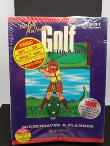 HASKELL MCDIVOT'S GOLF TIP-A-DAY SCREENSAVER & PLANNER FOR WINDOWS 95 NEW SEALED - Picture 1 of 18