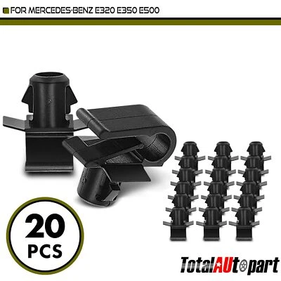 20 нейлоновых фиксаторов молдингов решетки 7 мм для Mercedes-Benz E350 E320 E500 - Изображение 1 из 4