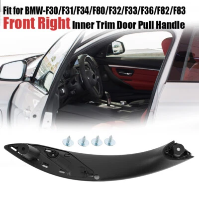 Front Right Inner Trim Door Pull Handle Cover For 2013-2015 BMW 320i 328i 335i — 第 1/4 张图片