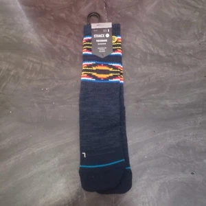 Stance Performance Crew Socks Serape Blue Men's Size Small 3-5.5 W5-7.5 Infiknit - Picture 1 of 8