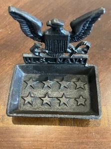 Soporte de jabón de barra de mano militar de hierro fundido de alta resistencia de la Marina de los Estados Unidos, plato de anillo, joyería - Imagen 1 de 3