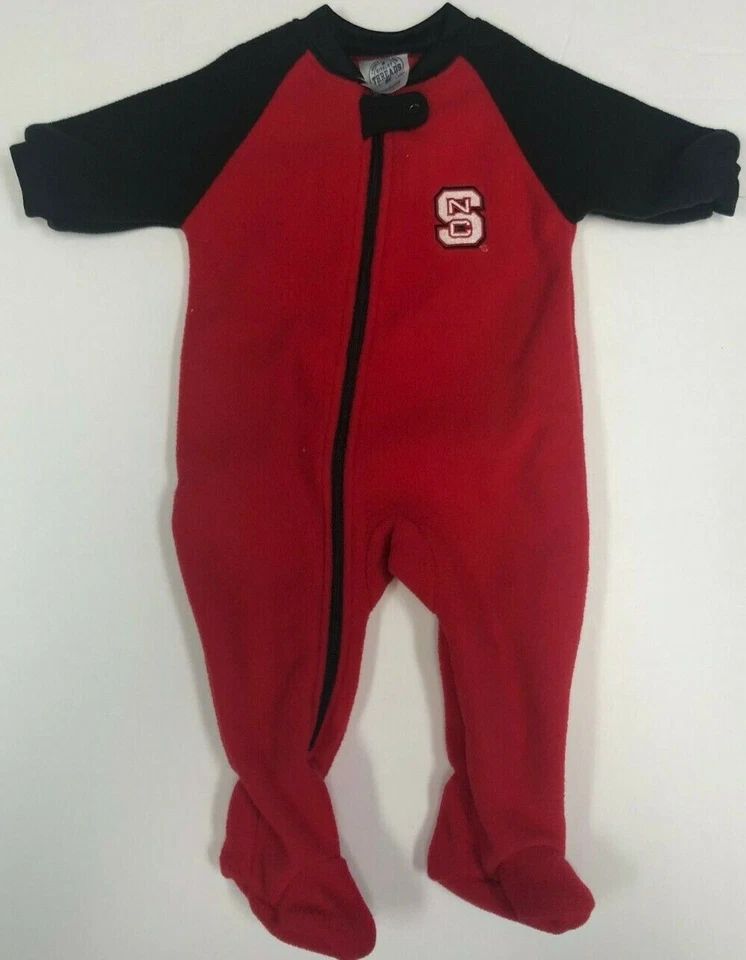 North Carolina NC State Wolfpack Baby Infant Blanket Sleeper 6/9 Months - Image 1 of 1