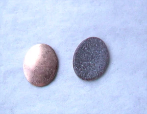 25X Copper Blanks for enameling use-SMALL OVAL shape -counter enameled - Picture 1 of 2