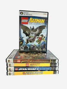 LEGO PC Game Lot Batman Star Wars Indiana Jones Clone Wars Original Trilogy Comp - Picture 1 of 16