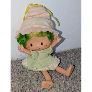 Bambola torta corta fragola anni 80 lime chiffon capelli verdi posabile giocattolo vintage - Foto 1 di 6