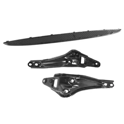 For 2007-2009 Toyota Tundra Front Grille Hood Moulding & Grille Bracket Set of 3 - Image 1 of 4