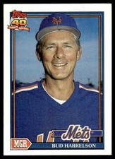 1991 Topps #261 Bud Harrelson New York Mets
