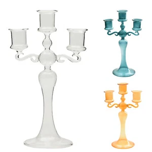 1PC Candelabra Candle Holder Centerpieces for Tables 3 Head Tall Candles - Picture 1 of 15