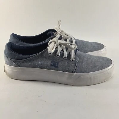 DC Shoes Trase TX SE womens skate shoes lace up sneakers gray white size 7.5 - Image 1 of 4