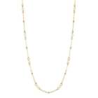 Elements Gold GN367W Trace Chain Station Necklace