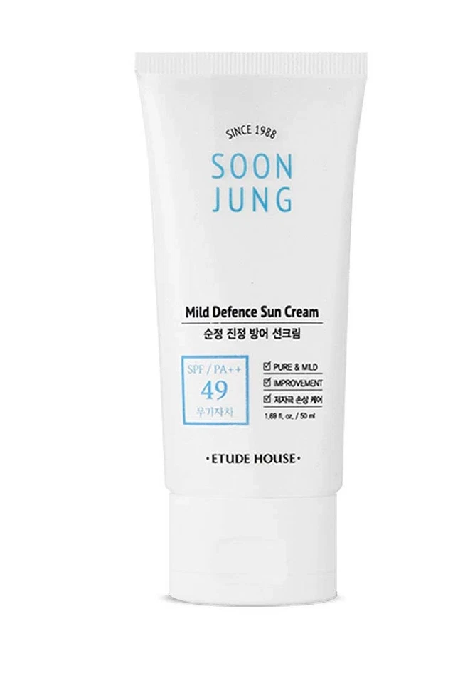 [Etude House] SoonJung Mild Defence Sun Cream 50ml SPF49 PA++ US Seller - Image 1 of 1