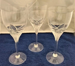 Set of 3 Rosenthal Iris (Frosted Stem) White Wine - Picture 1 of 4