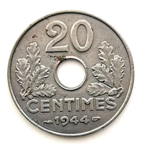 N°37. 20 Centimes état Français 1944 fer - Picture 1 of 2