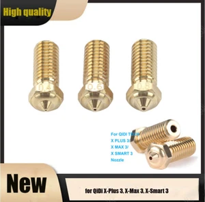 0.4/0.6/0.8 Brass Nozzle For QiDi Tech X Plus 3/ Max 3/ Smart 3 3D Printer HAU - Afbeelding 1 van 17