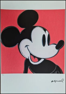 ANDY WARHOL * Mickey Mouse * signed lithograph * Kunstdruck * limited # xx/125 - Bild 1 von 4