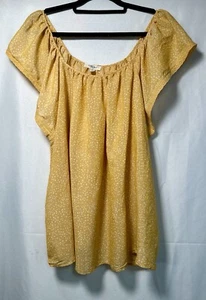 Mujer Como Azul Plus Talla 2X Bordado Ojales Bordado Cuello Cuadrado Boho Vaqueracore - Imagen 1 de 6