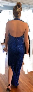 Blue Prom Dress Size Small - Picture 1 of 7