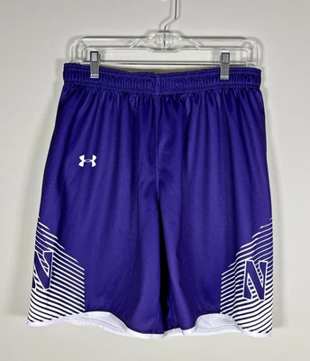 Under Armour Northwestern Wildcats Purple & White Basketball Shorts Men's Size L - Image 1 of 4