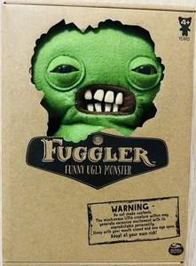 Juguete suave verde calamar monstruo feo divertido fuggler. Nuevo en embalaje original - Imagen 1 de 10