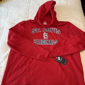 NWT Mens 3 Xl Fanatics Red MLB St Louis Cardinals Hoodie - Picture 1 of 3
