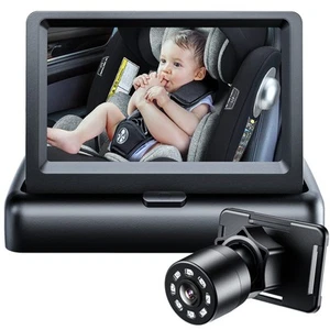 Baby Car Mirror, View Infant in Rear Facing Seat with Wide Crystal Clear View... - Picture 1 of 6