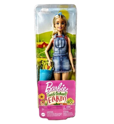 Barbie Sweet Orchard Farm Career Farmer Doll Country Girl Bucket Blonde NRFB - Image 1 of 4