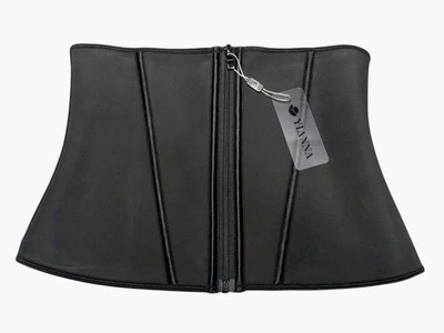 Latex Underbust Tummy Shaper Control Waist Cincher Corset Hourglass Body Sz L - Image 1 of 4