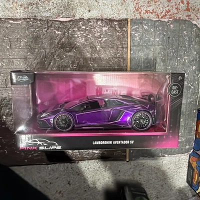 JADA розовый скольжения, Lamborghini Aventador SV, 1:24 литой. - Изображение 1 из 4