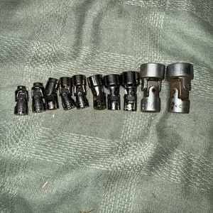 Vintage Craftsman GK Series & V Series 3/8" Drive Swivel Socket Set of SAE Clean - Picture 1 of 6