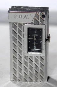 Vintage 1950s Prince Gardner Swiss Lighter w/ 17 Jewel Watch - PROJECT - Picture 1 of 16