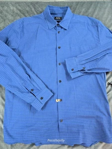 APC Rue Madame Paris Shirt Mens Extra Large Malo Check Button Down Marlo - Picture 1 of 10