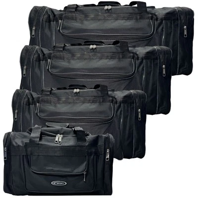 Große Sporttasche Reisetasche Schultergurt Damen Herren M bis XXL Schwarz - Bild 1 von 4