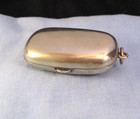 ENGLISH VICTORIAN ANTIQUE DOUBLE SOVEREIGN COIN CASE CHATELAINE FOB c1900