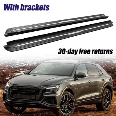 2Pcs Running Boards Nerf Bars Side Steps Fits for Audi Q8 2019-2020 - Image 1 of 4
