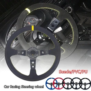 New Car Racing Steering Wheels Deep Corn Drifting Sport Steering Wheel with Logo - Bild 1 von 24