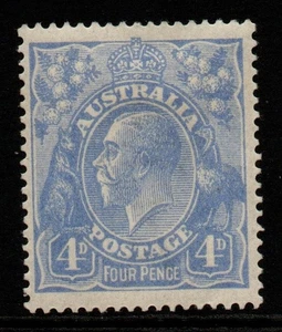 AUSTRALIA SG65 1922 4d ULTRAMARINE MTD COMO NUEVO - Imagen 1 de 1