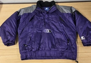 Vintage Northwestern Wildcats Jacke Pullover Herren Large Starter NCAA 90s - Bild 1 von 8