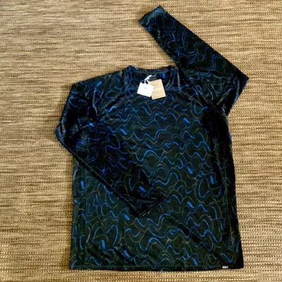 NEW Mens $89 PATAGONIA Capilene Midweight Crew Shirt/Baselayer Endless Blue 3XL - Image 1 of 4