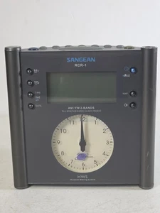 Sangean RCR-1 HWS FM AM Aux-in Tuning Clock Radio Tested Marine Atomic - Picture 1 of 6